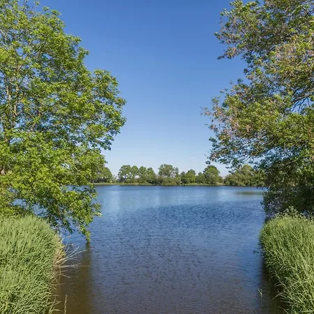 木屋 Chalet Aan Het Water Met Airco *