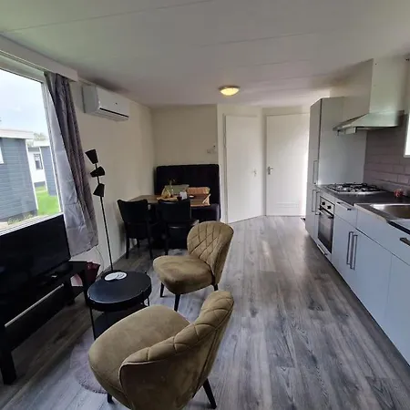 木屋 Chalet Aan Het Water Met Airco